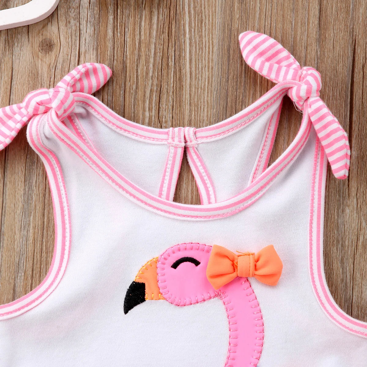 3M - 18M Baby Girls Flamingo Sweet Summer Bodysuit