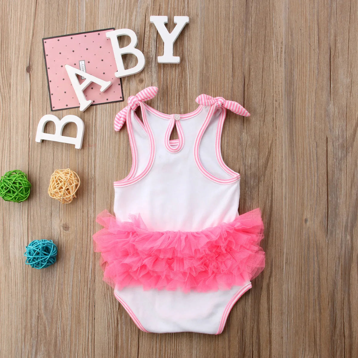 3M - 18M Baby Girls Flamingo Sweet Summer Bodysuit