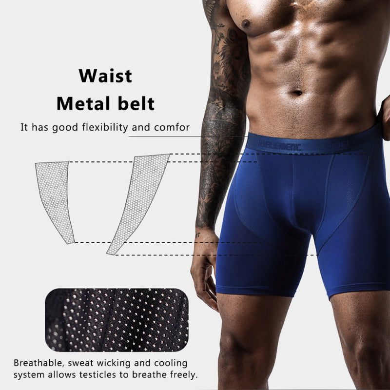 Men's Quick-Dry Boxer 2-in-1 Underwear + Compression Shorts