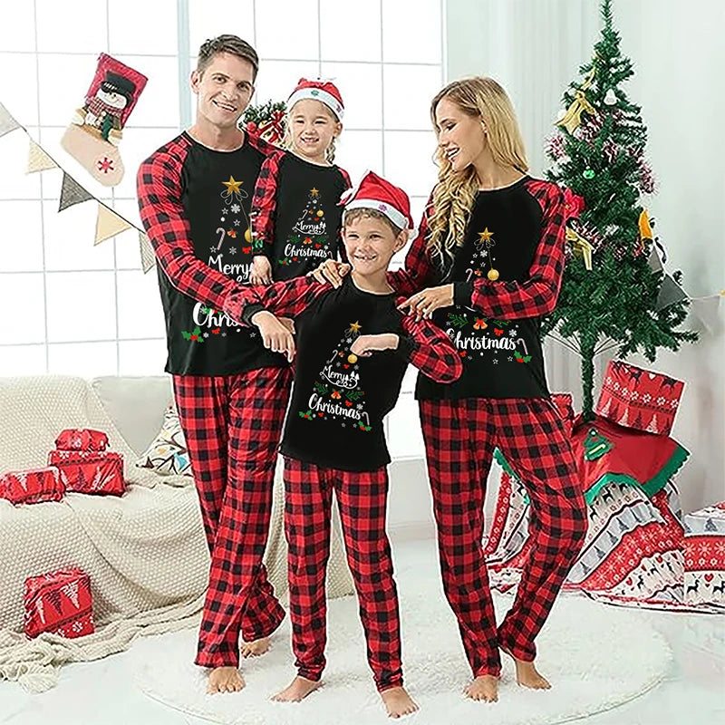 Family Matching Christmas Pajama Set for Dad, Mom, Baby, Kids & Dog!