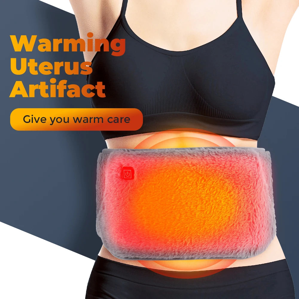 Adjustable Hand & Waist Warmer, 3-level Temp Control, USB Charging.