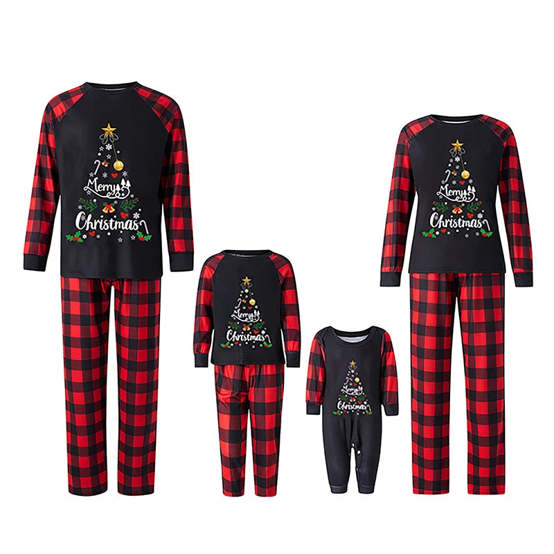 Family Matching Christmas Pajama Set for Dad, Mom, Baby, Kids & Dog!