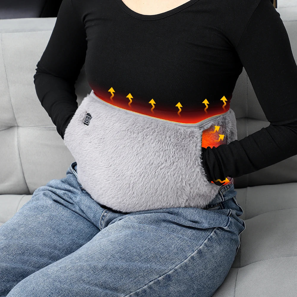 Adjustable Hand & Waist Warmer, 3-level Temp Control, USB Charging.