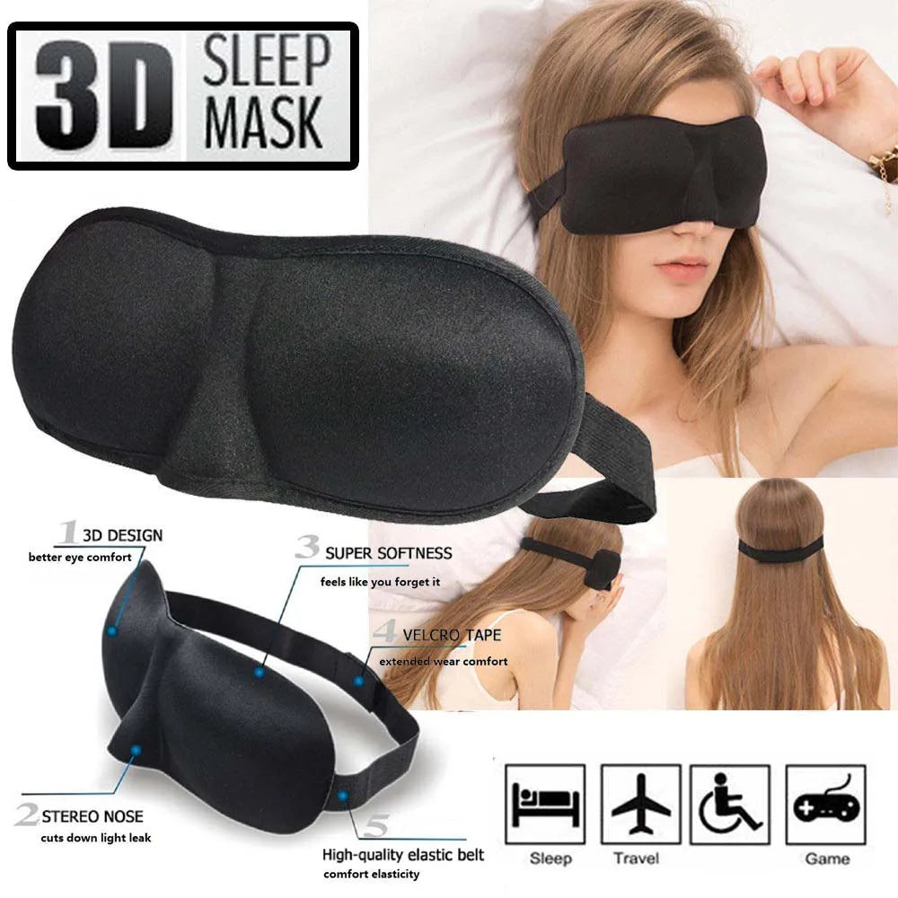 3D Soft Padded Sleep Eye Mask