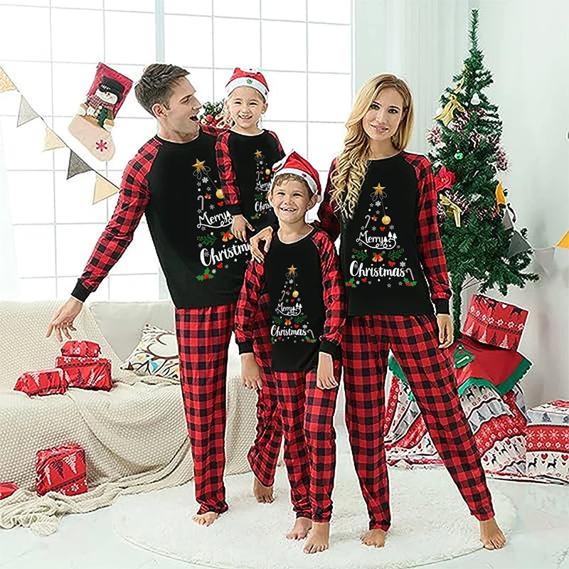 Family Matching Christmas Pajama Set for Dad, Mom, Baby, Kids & Dog!