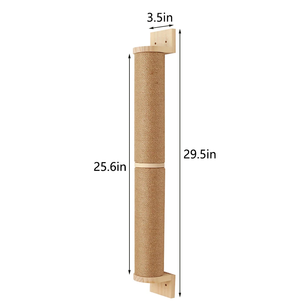 Cat Climbing Wall Mounted Stairway w/Sisal Rope Scratching Post (x15 various pcs).