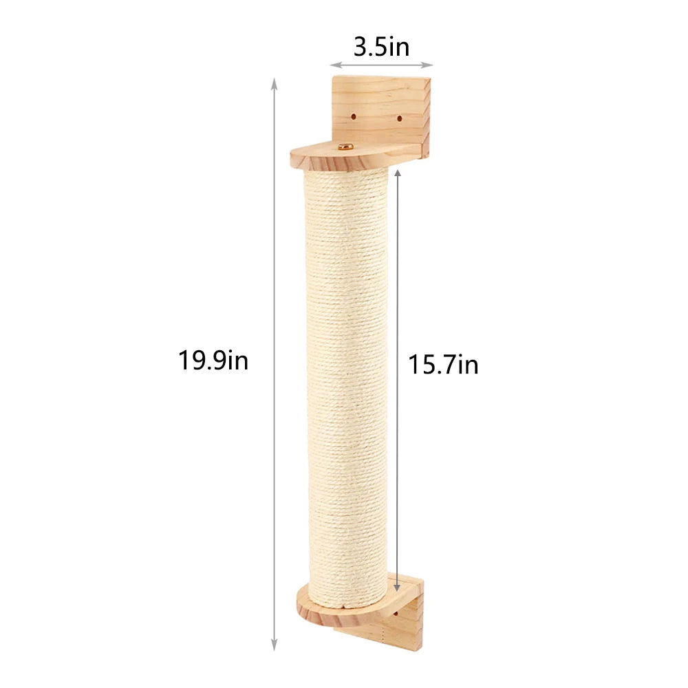 Cat Climbing Wall Mounted Stairway w/Sisal Rope Scratching Post (x15 various pcs).