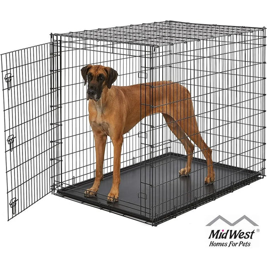 'Ginormus' Single Door Crate/Kennel for Indoor Dog(XXL) - Largest Breeds, 110lbs+