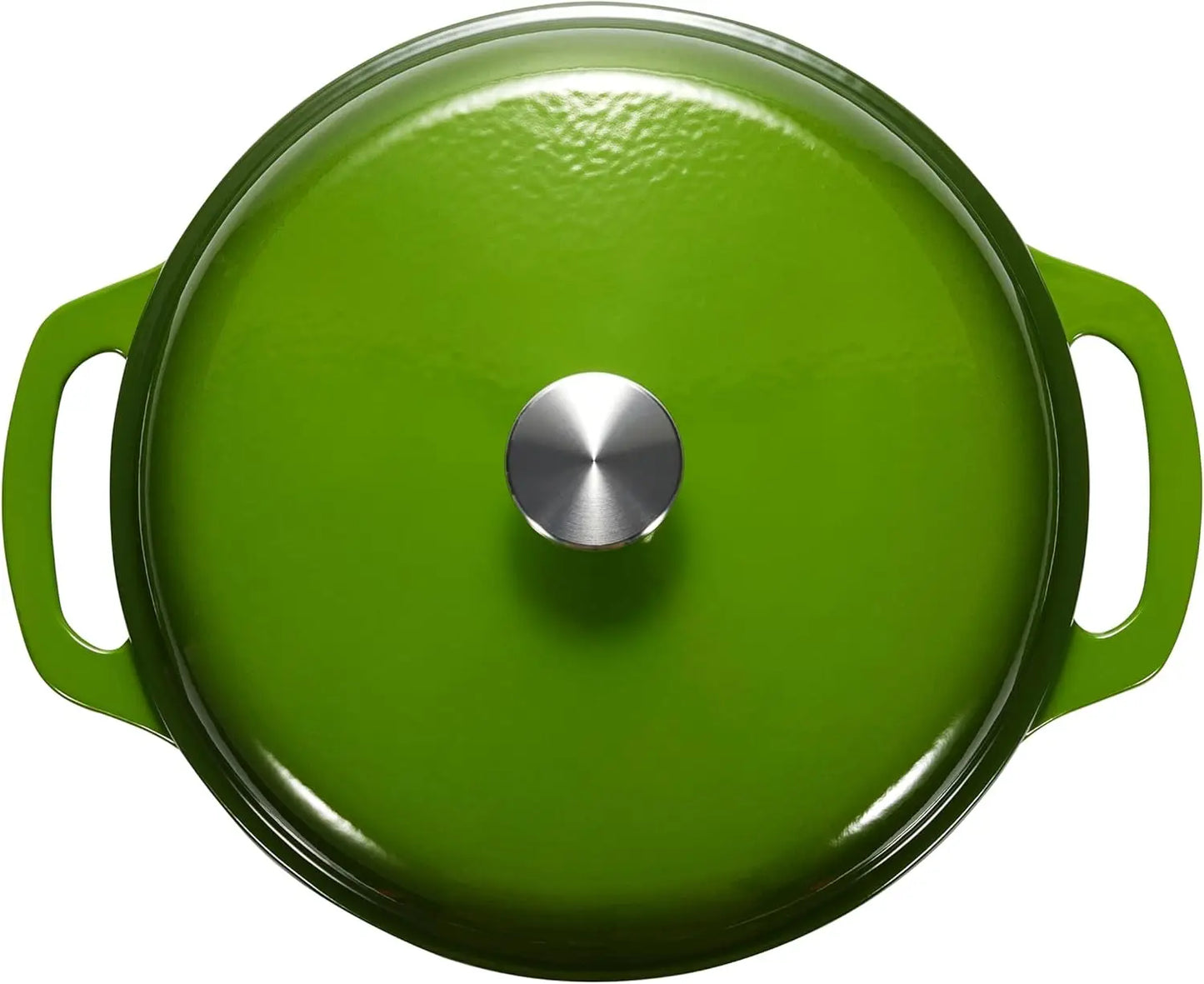 Enameled Cast Iron 7.3 Qt. Heavy Duty Dutch Oven (Green)